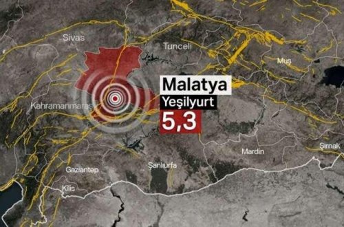 Malatya belə silkələndi - Güclü zəlzələnin görüntüləri - VİDEO