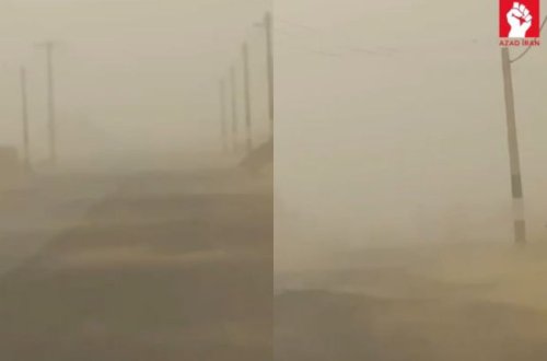 İranda qum qasırğası: Yollar görünməz oldu - VİDEO