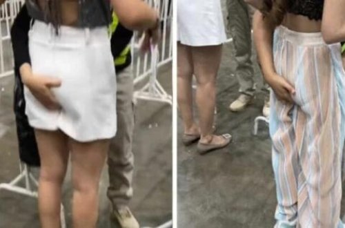 RƏZALƏT! - “Təhlükəsizlik” adı altında qadınların toxunulmayan yerləri qalmadı - VİDEO - FOTO