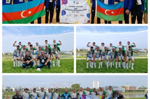 Komandamız  Almaniyada  bürünc medalla mükafatlandırılıb