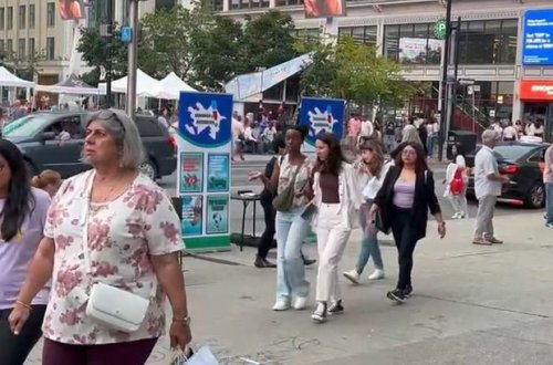 Toronto şəhərində Ermənistanın yolverilməz əməllərini ifşa edən məlumatlandırma aksiyası keçirilib - FOTO
