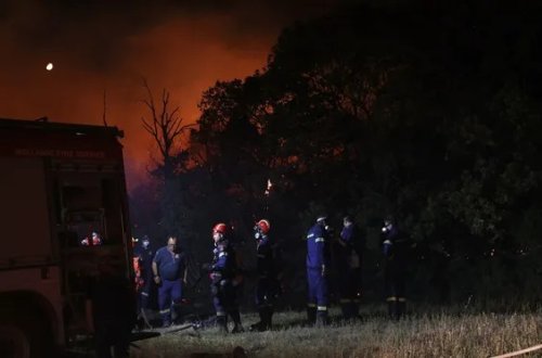 Yunanıstanda meşə yanğınları 9-cu gündə davam edir