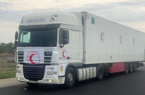 Erməniəsilli şəxslərə aparılan humanitar yardımın keyfiyyət sertifikatı sülhməramlılara təqdim olunub