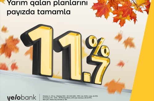 Yelo Bank-ın payız təklifini qaçırma