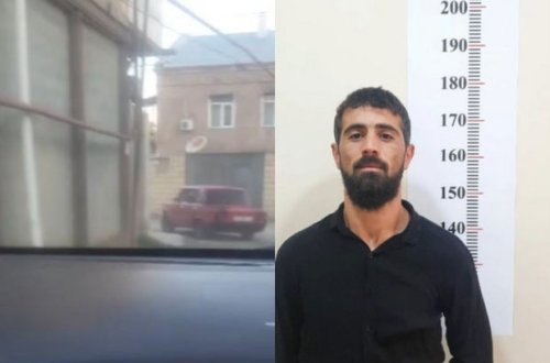 Gəncədə avtoxuliqanlıq edən şəxs saxlanılıb - FOTO/VİDEO