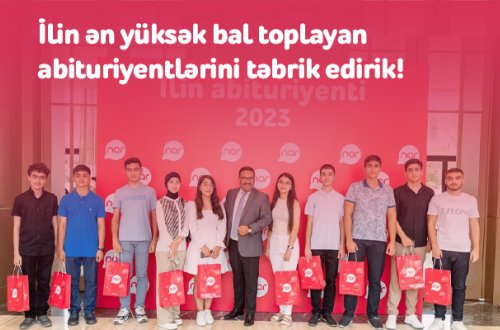 “Nar”dan təhsilə dəstək: Ən çox bal toplayan abituriyentlər mükafatlandırıldı – FOTOLAR