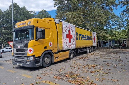 Rusiya QXC-nin ərzaq dolu yük avtomobilinin Xankəndiyə keçidi hələ də gecikir