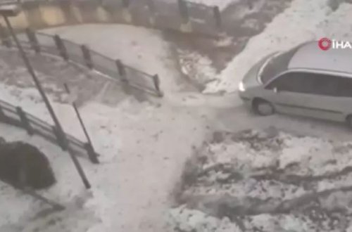 Almaniyada güclü fırtına və dolu baş verib