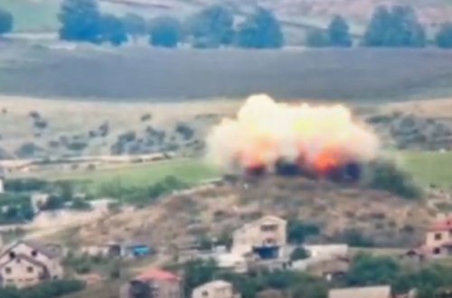 Separatçıların radioelektron mübarizə alayı dəqiq nöqtə atışı ilə məhv edilib - VİDEO