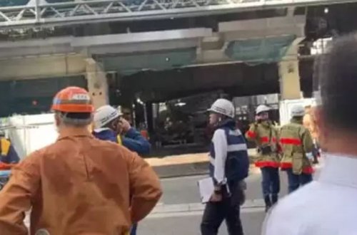 Yaponiyada dəhşətli qəza: 15 ton polad lövhə AŞDI