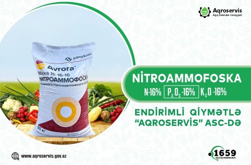 “Aqroservis” ASC gübrənin satış qiymətində endirim edib