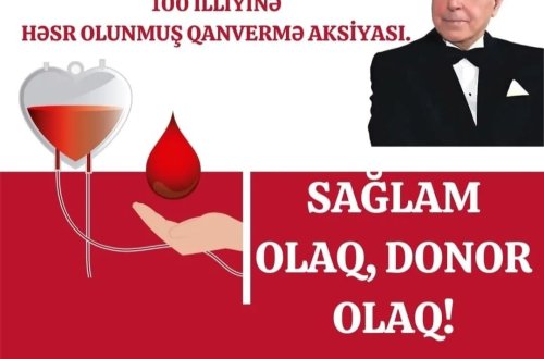 “Dəniz Mall”-da  “Sağlam olaq – Donor olaq” şüarı altında qanvermə aksiyası təşkil olunacaq