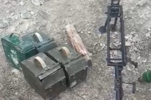 Ermənilər Ağdamın Qalayçılar kəndi yaxınlığında silah-sursatı ataraq qaçıblar (VİDEO)