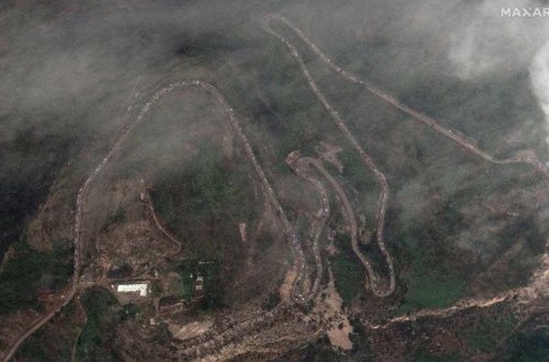 Qarabağda qanunsuz məskunlaşan ermənilərin Ermənistana köçü davam edir - PEYKDƏN GÖRÜNTÜ