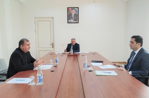 Aqrar Sığorta Fondunun sədri Fuad Sadıqov İsmayıllıda vətəndaşları qəbul edib