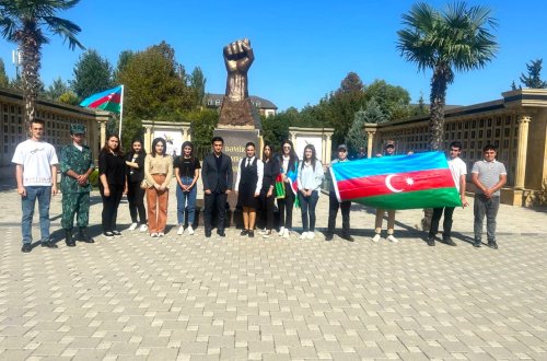 Region gəncləri Anım Günündə şəhidlərimizi ehtiramla yad edib