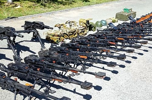 MN Xocalıda müsadirə edilən silah-sursatın videogörüntülərini yayıb