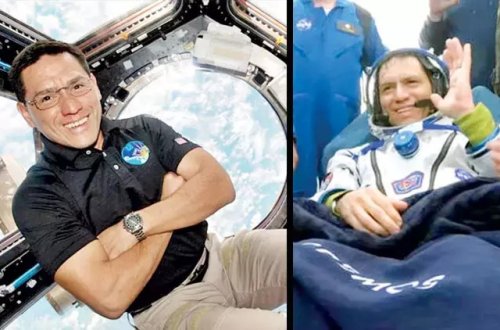 Rekord qıran astronavt yerə qayıtdı