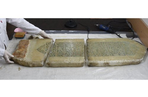 Fətəli xanın başdaşı bərpa edilir - FOTO