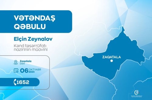 Kənd təsərrüfatı nazirinin bölgələrdə vətəndaş qəbulları keçirilir