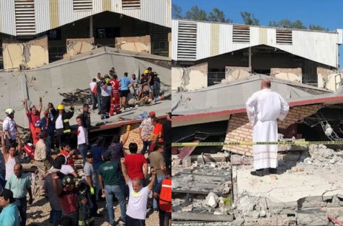 Meksikada mərasim zamanı kilsənin damı uçdu: Çox sayda ölü və yaralı var - FOTO/VİDEO