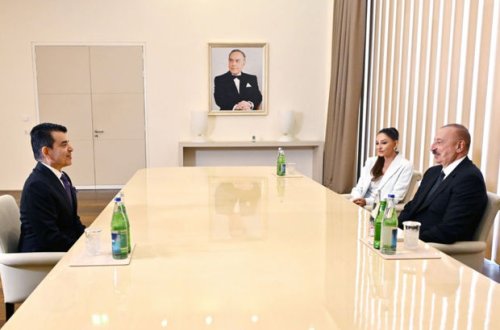İlham Əliyev və Mehriban Əliyeva ICESCO-nun baş direktoru ilə görüşüblər - YENİLƏNİB + FOTO