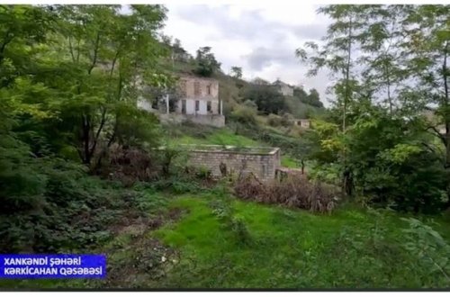 Xankəndi şəhərinin Kərkicahan qəsəbəsinin görüntüləri yayılıb - VİDEO