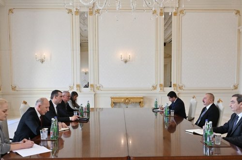 Prezident İlham Əliyev Serbiya Milli Assambleyasının sədrini qəbul edib