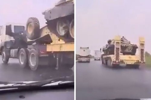 İran ordusu İraq sərhədinə tanklar və zirehli maşınlar göndərir - VİDEO