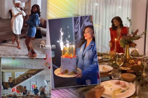 Pərvin Abıyeva 33 yaşını lüks villasında qeyd etdi (VİDEO)