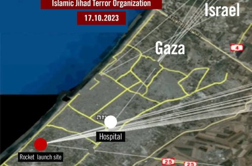 İsrail ordusu Əl Əhli xəstəxanasını vurduğunu iddia etdiyi HƏMAS raketinin diaqramını yayıb