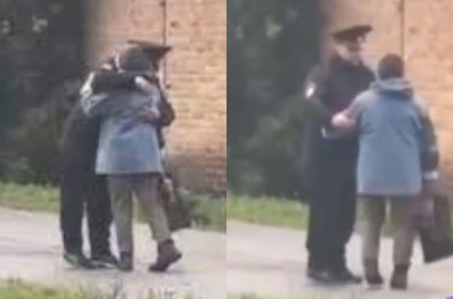 Kemerovo vilayətində yoldan keçənləri qucaqlayan “mehriban polis” insanları qorxutdu - VİDEO