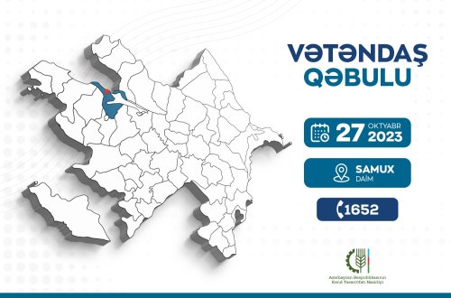 Nazir Məcnun Məmmədov Samuxda vətəndaşları qəbul edəcək