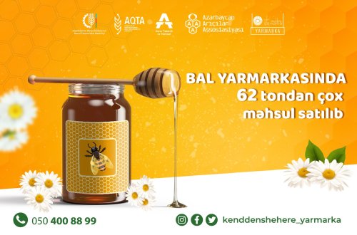 Bu il Bal yarmarkasında 62 tondan çox arıçılıq məhsulu satılıb