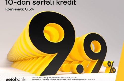 Yelo Bank-da 10-dan sərfəli kredit var!