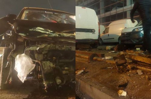 Bakıda avtomobil salondakı maşınlara çırpıldı - FOTO