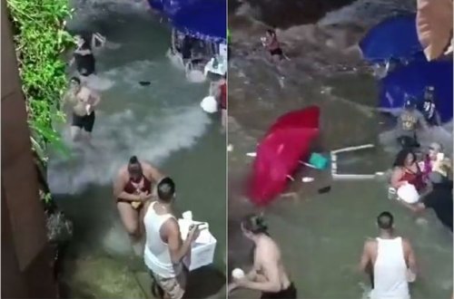 Qəfil gələn sel insanları ağuşuna aldı: Dominikandan qorxunc görüntülər - VİDEO