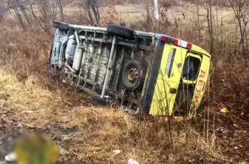 Rusiyada qorxunc qəza: Səkkiz məktəbli yaralandı - VİDEO