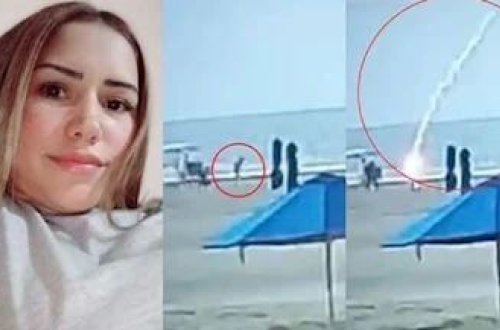 Dəhşətli ölüm: Gənc qadını çimərlikdə ildırım vurdu