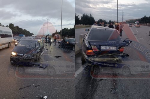 Bakı-Sumqayıt yolunda dəhşətli qəza: İki nəfər ölüb - YENİLƏNİB + FOTO