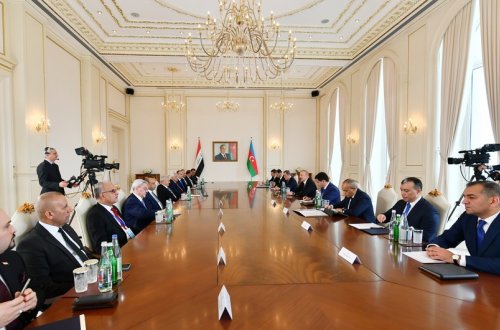 Azərbaycan və İraq prezidentlərinin geniş tərkibdə görüşü olub - YENİLƏNİB