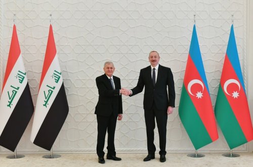 Azərbaycan və İraq prezidentləri mətbuata bəyanatlarla çıxış ediblər