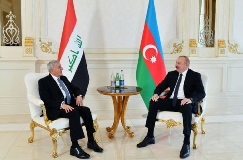 Azərbaycan və İraq prezidentlərinin təkbətək görüşü keçirilib - YENİLƏNİB + FOTO