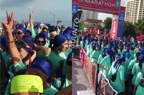 İranda qadınlar hicabsız marafon yarışına qatıldılar - VİDEO