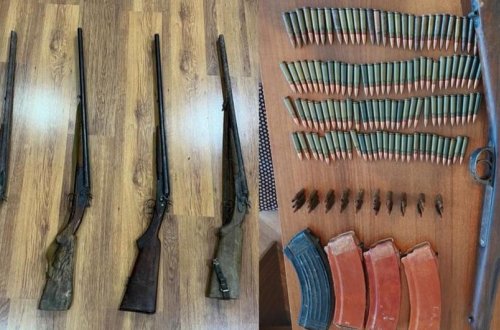 Xaçmazda polis sənədsiz silah-sursat aşkar edib