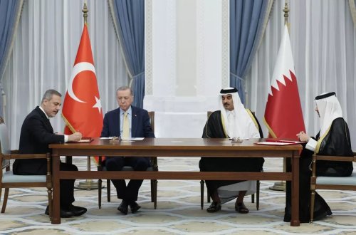 Türkiyə ilə Qətər arasında ortaq bəyannamə və 12 müqavilə imzalanıb