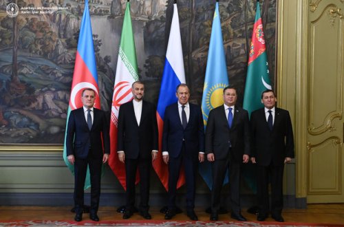 Moskvada Xəzəryanı ölkələrin xarici işlər nazirlərinin görüşü keçirilib - YENİLƏNİB + FOTO