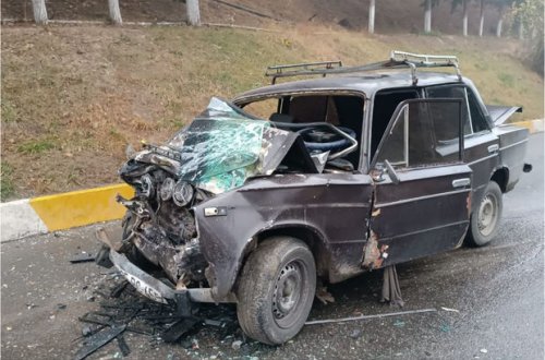 Tovuzda avtomobillər toqquşub: Yaralılar var