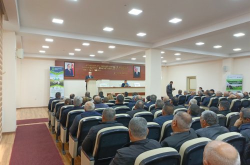 Saatlıda aqrar sığortanın üstünlükləri ilə bağlı görüş keçirilib