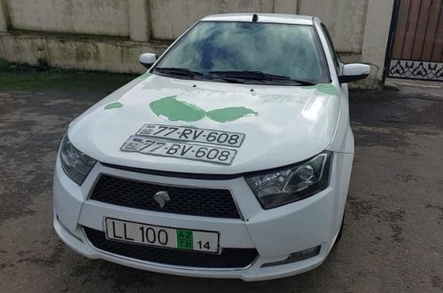 Lənkəranda maşının nömrələrinə müdaxilə edən qazi saxlanıldı - FOTO